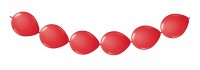 8er Ballon Girlande in Rot 3m