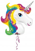 Folienballon Einhorn Rainbow Sparkle