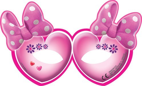 6 Minnie Mouse Juwelenwelt Masken
