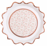 10 Ballerina Pappteller Arabesque 22,5cm