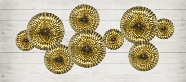 3 Metallic Rosetten Marielle gold 2