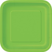 14 Pappteller Vera lime green 23cm