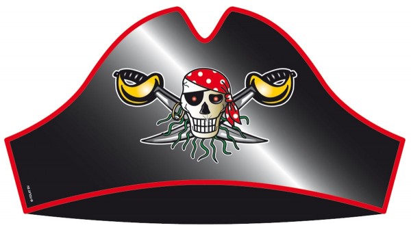 8 Sebastian Säbel Piraten Hüte 18cm