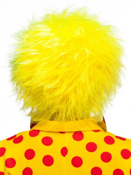 Gelbe Wuschelkopf Clownperücke 3