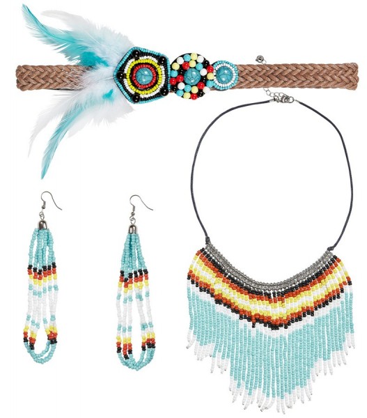 Indianer Squaw Schmuck Set