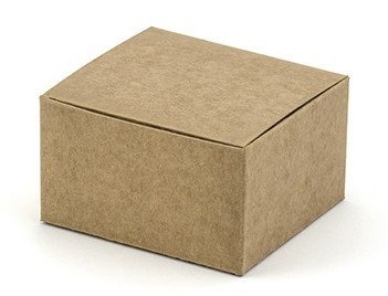 10 Kraftpapier Faltschachteln 6 x 5,5cm