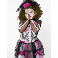 Vorschau: Rosenlady Dia de los Muertos Mädchenkostüm