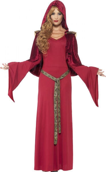 Rotes Glamour Priesterinnenkostüm Für Damen