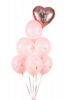 6 Rosa Mom to be Luftballons 30cm