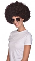 Braune Afro Perücke Disco Fever