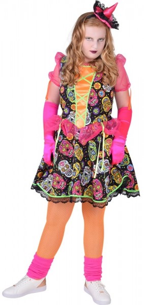 Dia De Muertos Sugar Skull Kinderkostüm Kleid