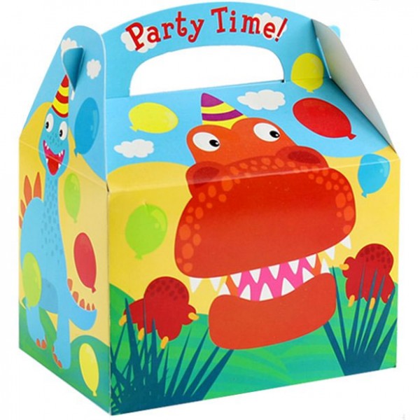 Dinoparty Geschenkbox rechteckig 15cm 2
