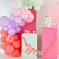 8 Pink Dino Party Becher 250ml