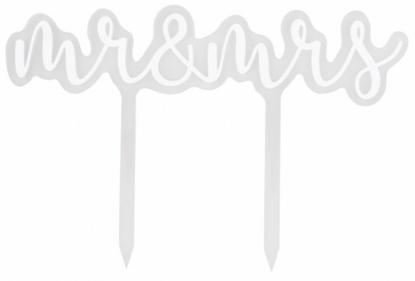 Mr & Mrs Tortendekoration 11,7 x 17,7cm