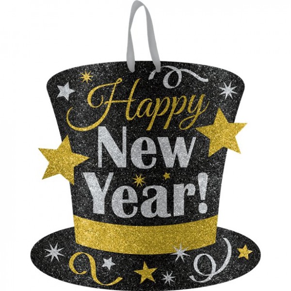 Sparkling New Year Schild 29cm