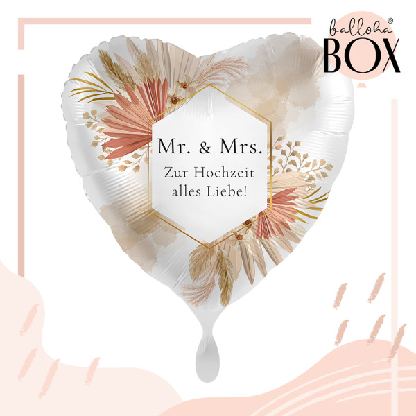 Balloha Geschenkbox DIY Bohemian Florals Wedding XL