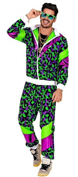 Grüner Animal Print Trainingsanzug 3
