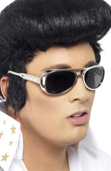 Silber Elvis Brille