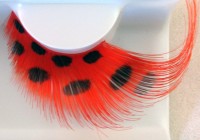 Geschwungene Marienkäfer Wimpern