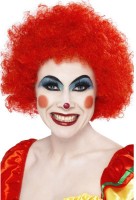 Authentische Clownsperücke Rot
