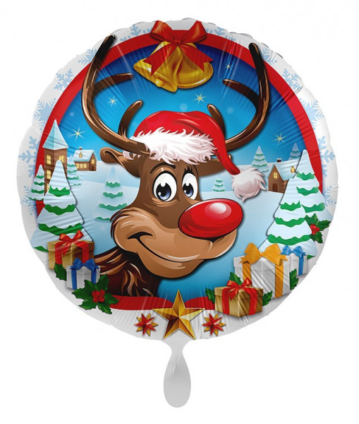 Weihnachts-Folienballon Rudolph 71cm