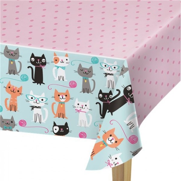 Katzen Hotel Tischdecke 2,5 x 1,3m