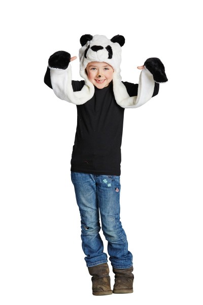 Flauschige Panda Kindermütze