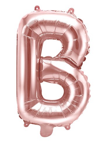 Folienballon B roségold 35cm