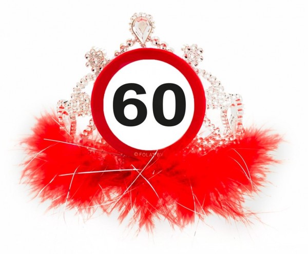 Verkehrsschild 60 Geburtstagskrone