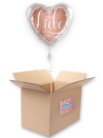 Herz Folienballon Hochzeitsgruß 45cm