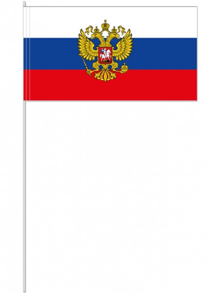 10 Russland Fahnen 39cm