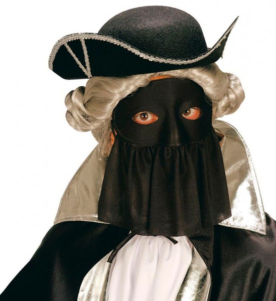 Schleier Augenmaske Schwarz