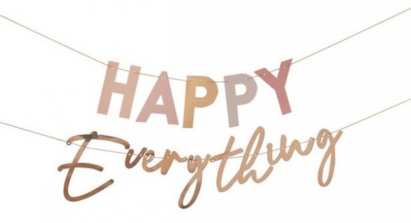 Happy Everthing Girlande pastell-gold 1,5m