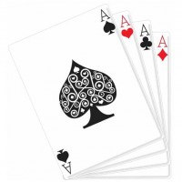Spielkarten Pappaufsteller 1,5m