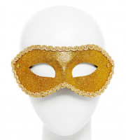Vorschau: Maskenball Augenmaske gold glitzernd