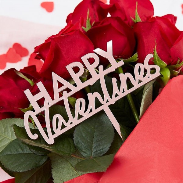 Happy Valentines Stecker für Sträuße