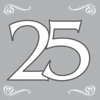 20 Servietten Silberhochzeit 25 Jahre