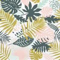 20 Aloha Summer Palmblatt Servietten 33cm