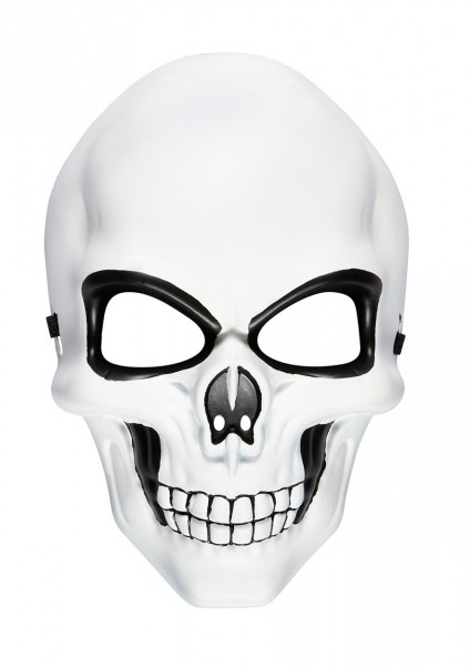 Unheimliche Skelett Maske Weiß