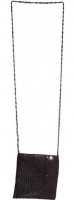 Schwarze Glamour Pailletten Tasche