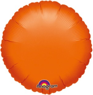 Runder Folienballon orange 45cm