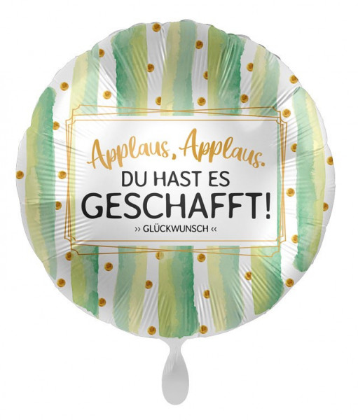 Geschafft Glückwunsch Folienballon 43cm
