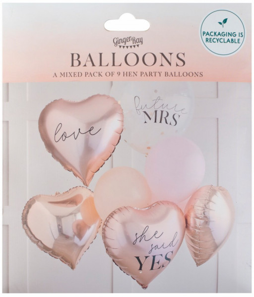 She said yes Ballon Bouquet 9-teilig