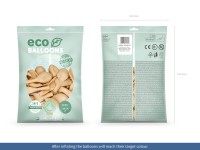 100 Eco Pastell Ballons champagner 26cm