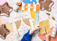 A4 Bastelpapier Set 34-teilig