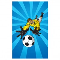 Fußball Mini-Notizblock