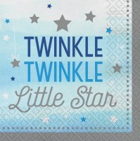 16 Twinkle Baby Boy Servietten 33cm
