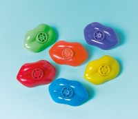 12 Lustige Lippen Pfeifen Bunter Partyspaß