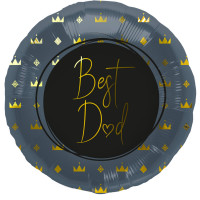 Eleganter Best Dad Folienballon 45cm