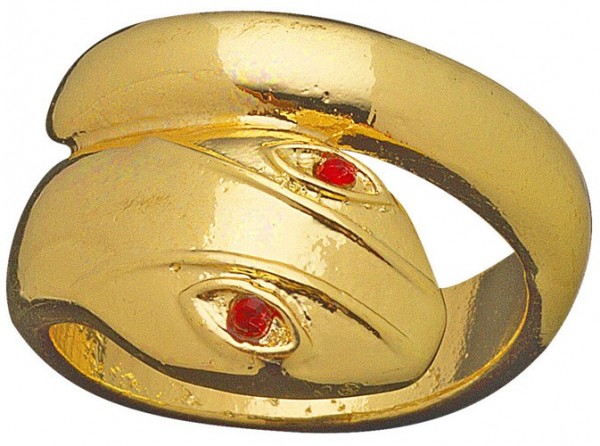 Jofratete Snake Ring I Guld